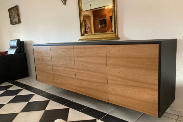 dressoir kersen met zwart